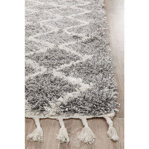 Saffron 22 Silver Runner Rug - Indoor Hallway Runner - Rug Culture