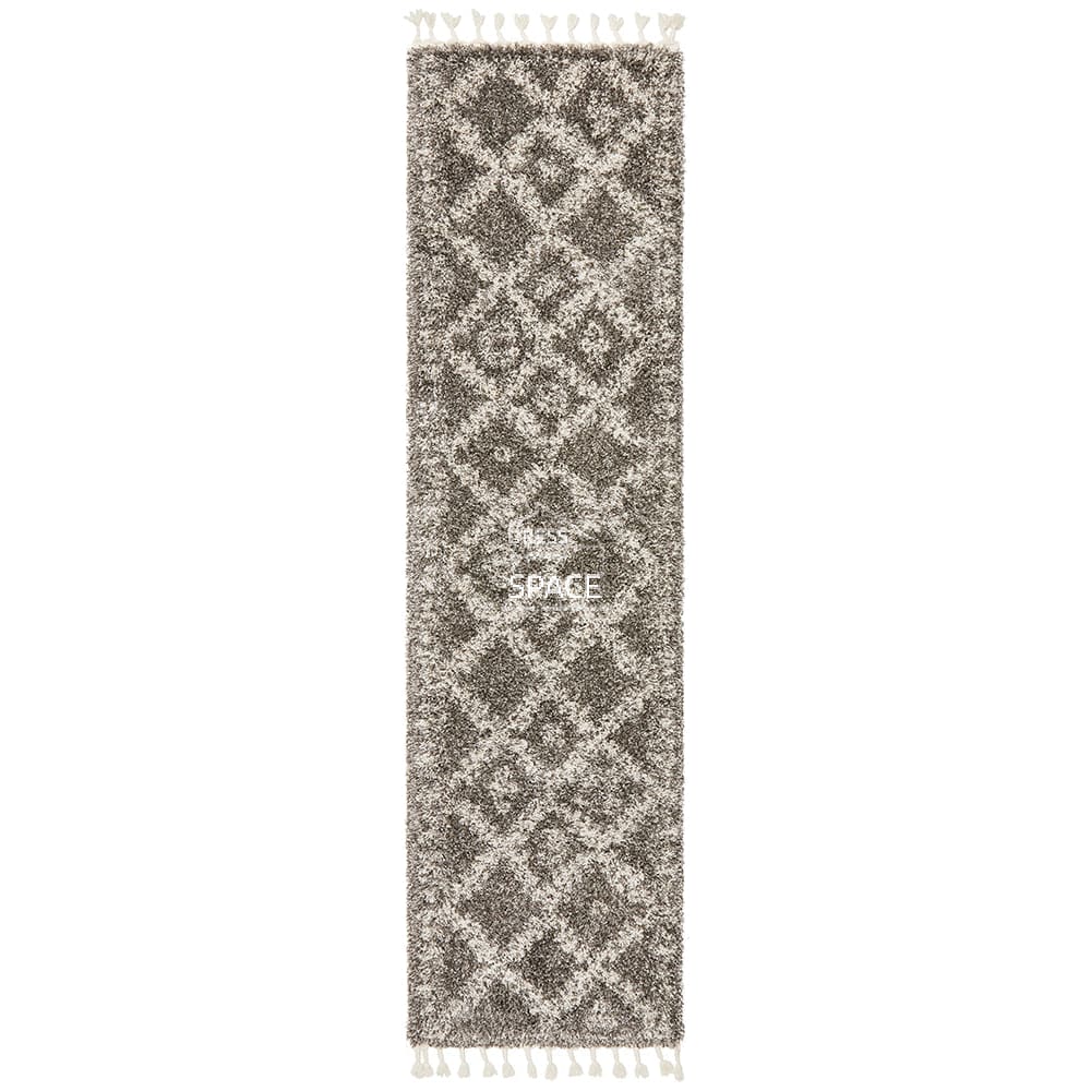 Saffron 33 Grey Runner Rug - Indoor Hallway Runner - Rug Culture
