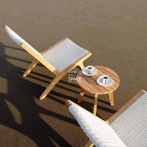 Salem 3 Piece Teak Set - Fantasy White - Outdoor Lounge Chair - DYS Outdoor