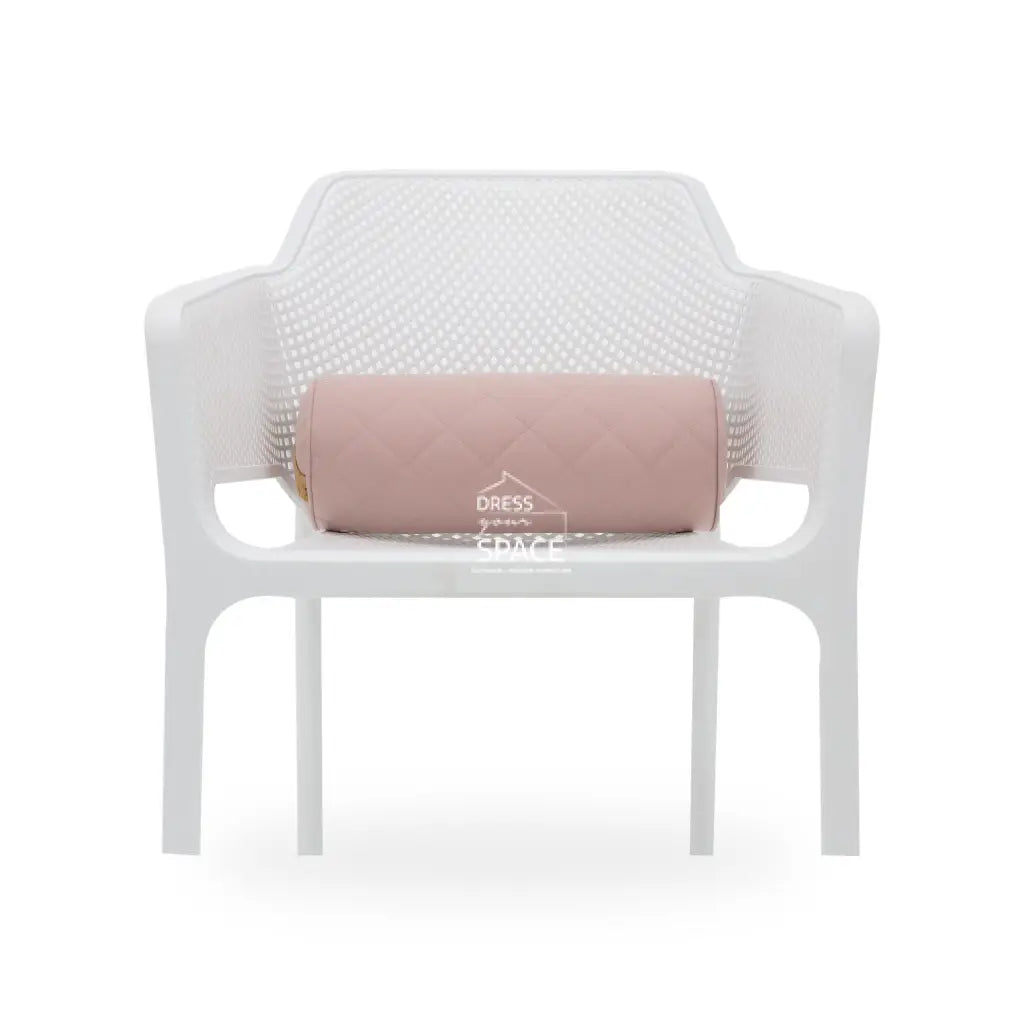 San Fran Quilted Bolster - Salmon - Outdoor Cushion - Lifestyle Garden