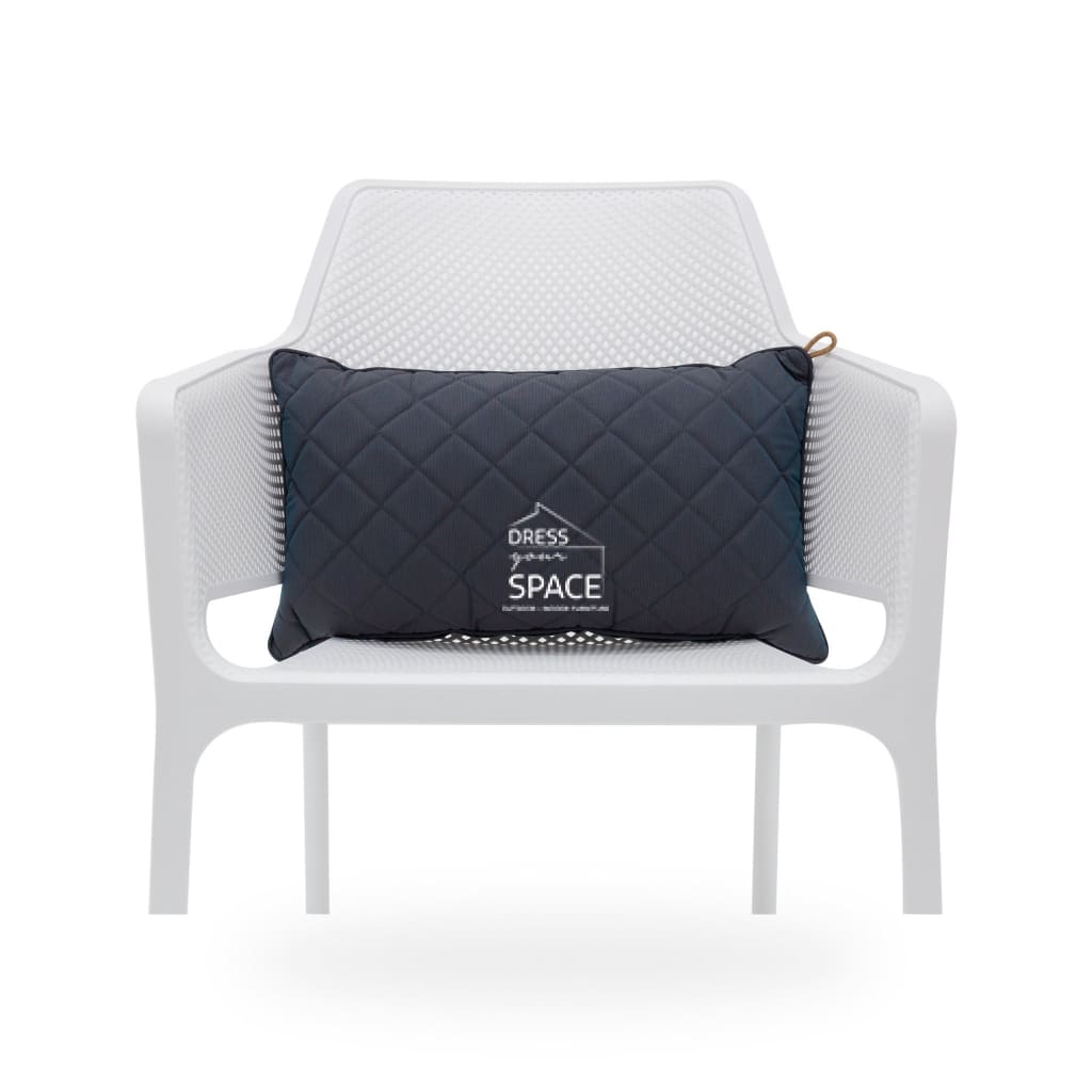 San Fran Rect. Quilted Cushion - Metallic - Outdoor Cushion - Lifestyle Garden