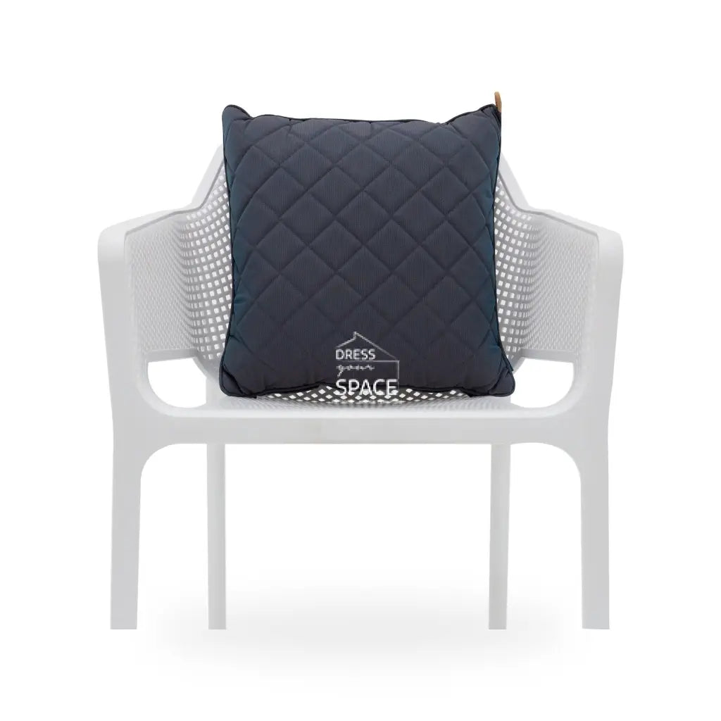 San Fran Sq. Quilted Cushion - Metallic - Outdoor Cushion - Lifestyle Garden