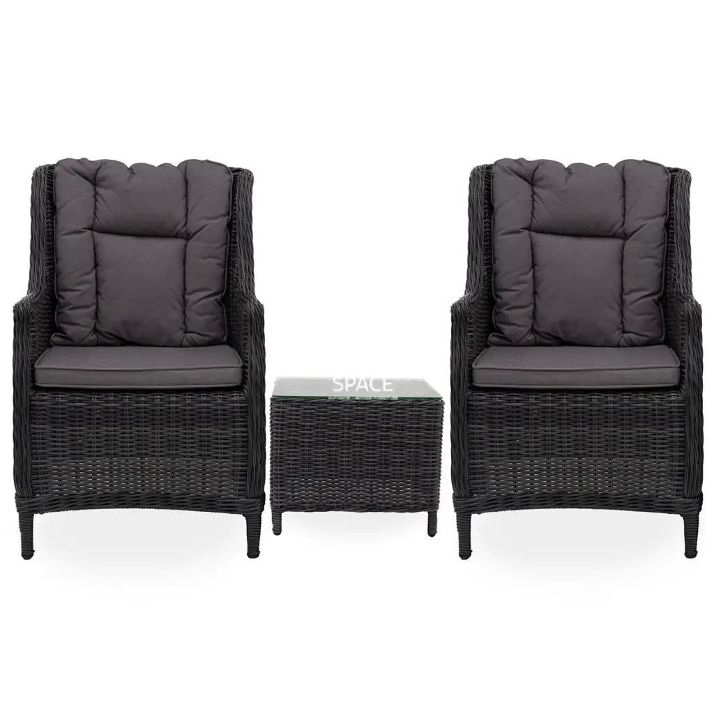 Casablanca 3 Piece Set - Castle Grey - Outdoor Balcony Set - DYS Outdoor