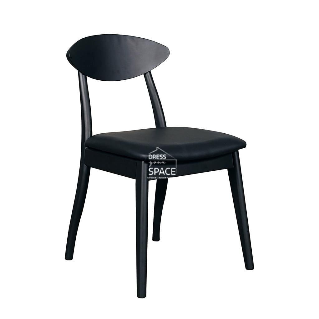 Santos Chair - Natural/Black PU - Indoor Dining Chair - DYS Indoor