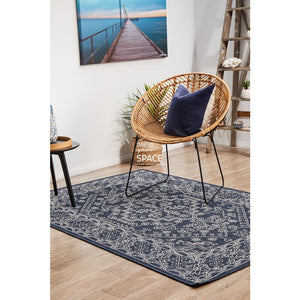 Seaside 5555 Navy Rug - Outdoor Rug - Rug Culture