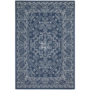 Seaside 5555 Navy Rug - Outdoor Rug - Rug Culture