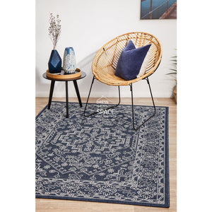 Seaside 5555 Navy Rug - Outdoor Rug - Rug Culture