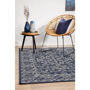 Seaside 5555 Navy Rug - Outdoor Rug - Rug Culture