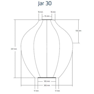 Spectare Jar 30 - Dark Grey Solar Lantern Outdoor Lighting Lumiz