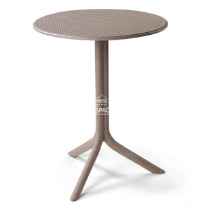 Step Adjustable Table - Taupe - Outdoor Cafe Table - Nardi