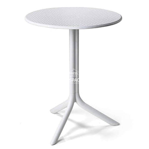 Step Adjustable Table - White - Outdoor Cafe Table - Nardi