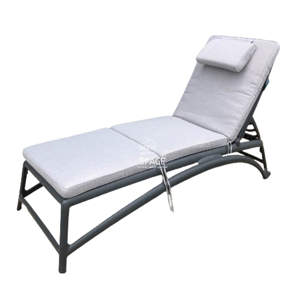 Lounger Cushion - Silver Grey - Sunlounger Cushion - DYS Outdoor