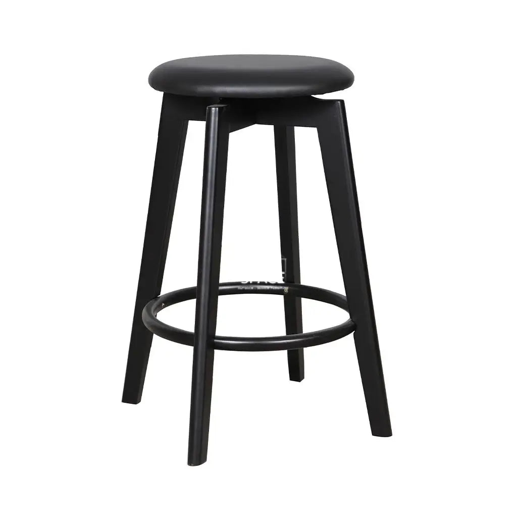 Tait Stool - Black/Black PU - Indoor Counter Stool - DYS Indoor