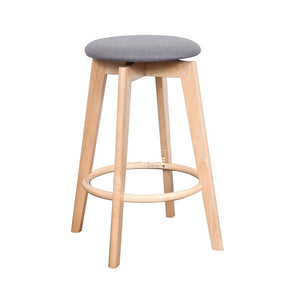 Tait Stool - Natural/Truffle Fabric - Indoor Counter Stool - DYS Indoor