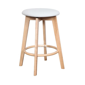 Tait Stool - Natural/White PU - Indoor Counter Stool - DYS Indoor
