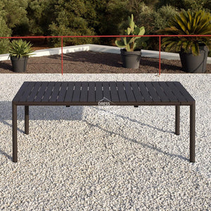 Tevere Resin Top Extension Table - Anthracite - Outdoor Table - Nardi