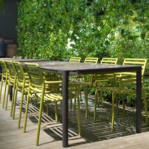 Tevere Resin Top Extension Table - Anthracite - Outdoor Table - Nardi