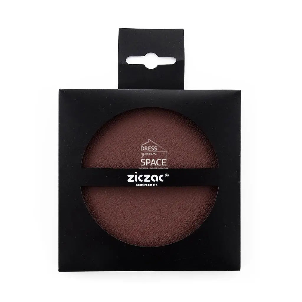 Togo Coasters - Brown (Set of 4) - Coaster - DYS Indoor