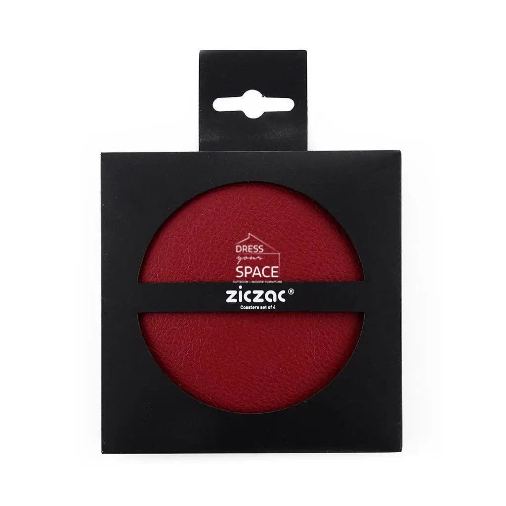 Togo Coasters - Red (Set of 4) - Coaster - DYS Indoor