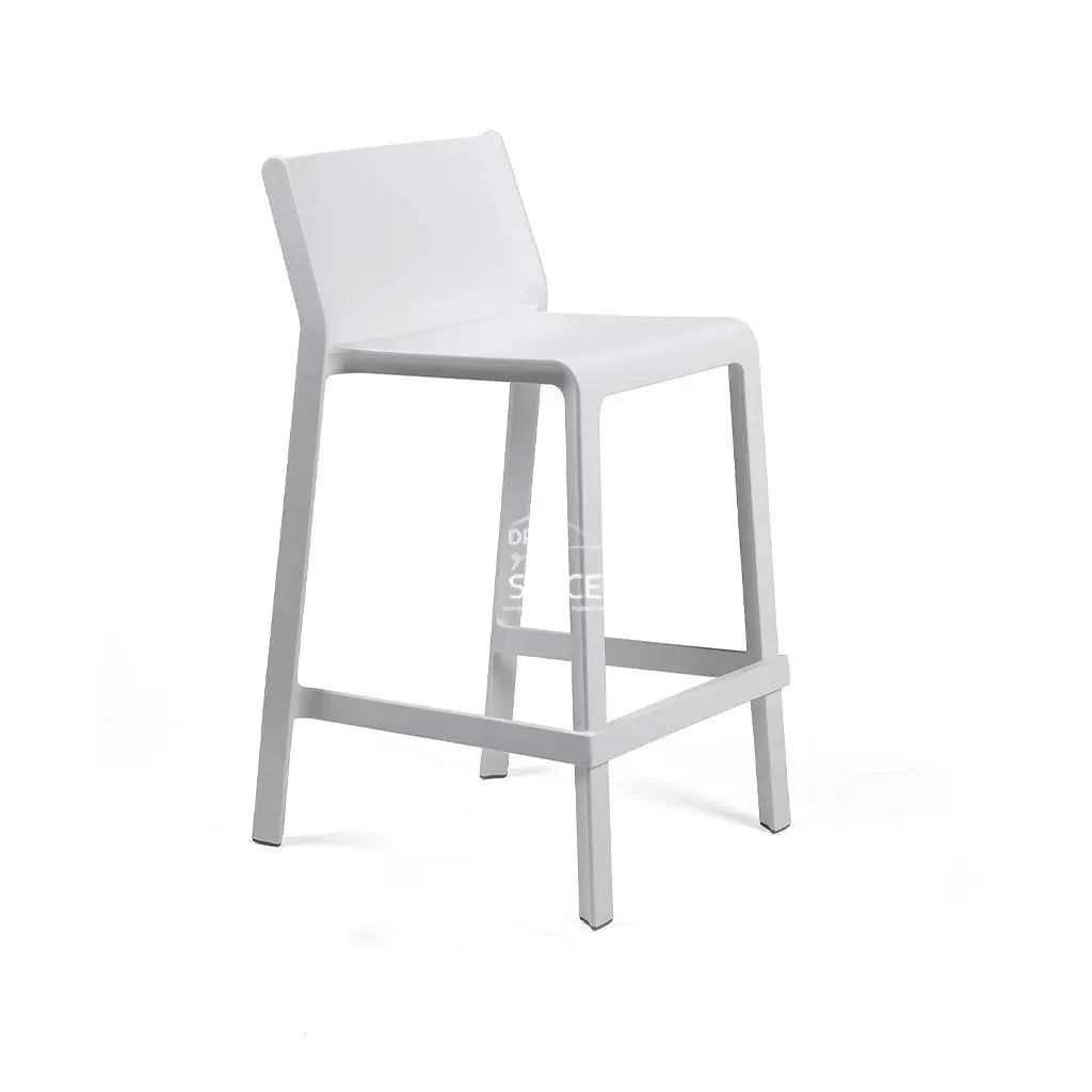 Trill Mini Counter Stool - Bianco - Outdoor Bar Stool - Nardi