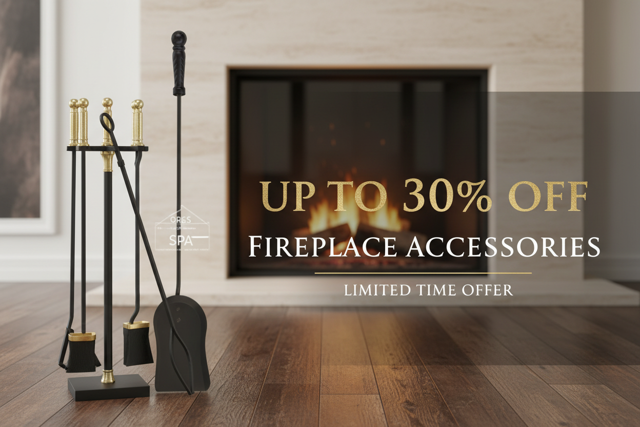 Up to 30% Off Fireplace Accessories Banner