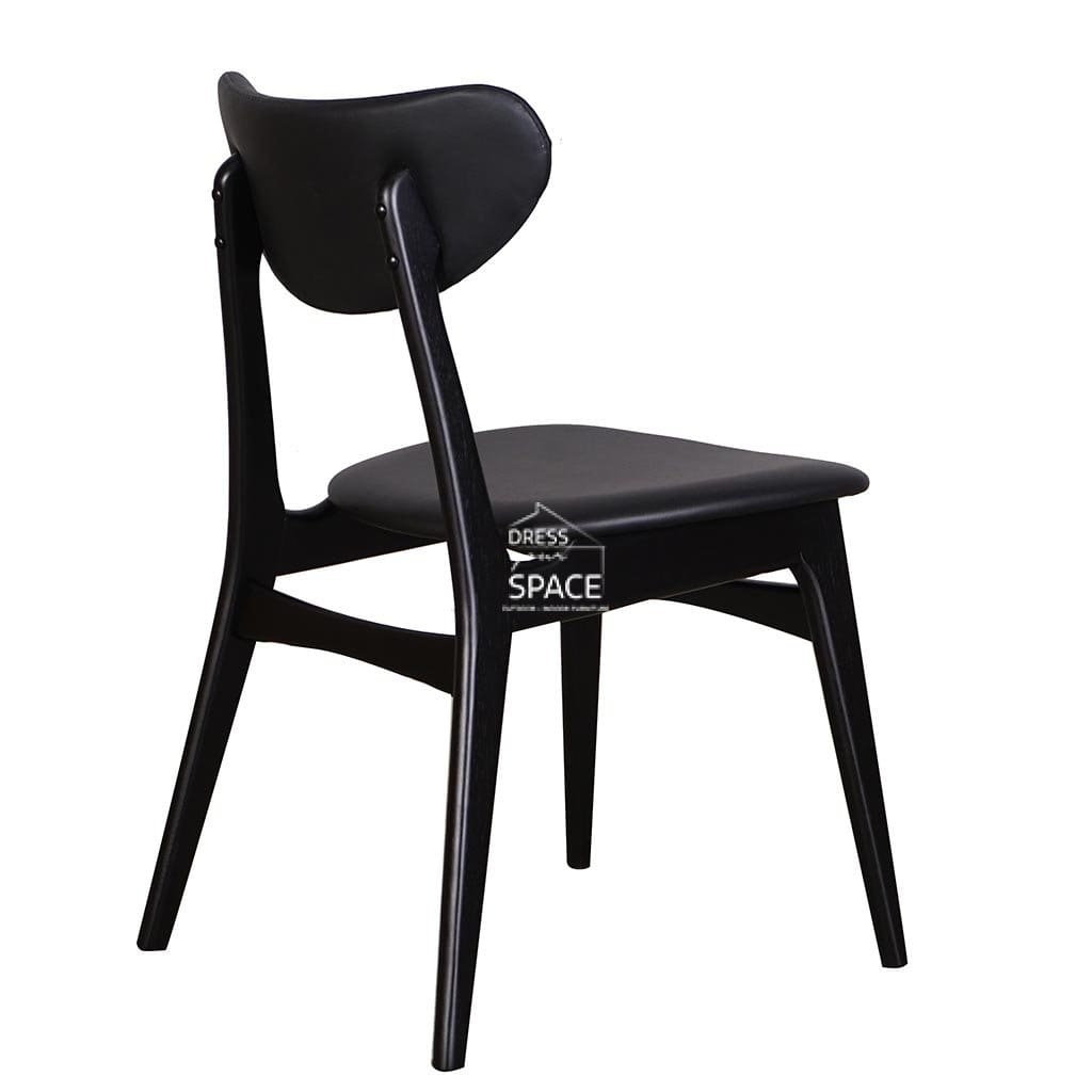 Valentina Chair - Black/Black PU - Indoor Dining Chair - DYS Indoor