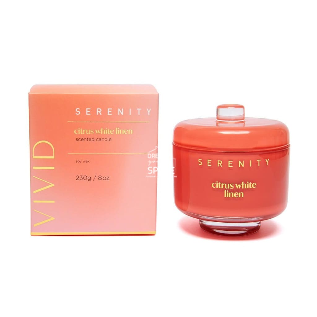 Vivid Candle - Citrus White Linen - Candle - Serenity Candles