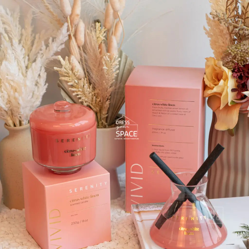 Vivid Diffuser - Citrus White Linen - Fragrance Diffuser - Serenity Candles