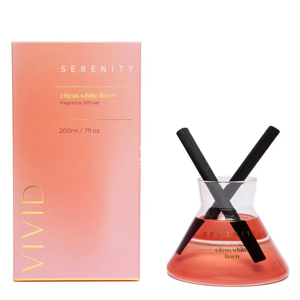 Vivid Diffuser - Citrus White Linen - Fragrance Diffuser - Serenity Candles