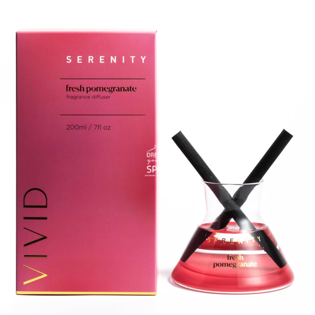 Vivid Diffuser - Fresh Pomegranate - Fragrance Diffuser - Serenity Candles