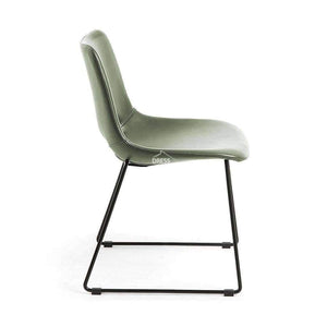 Ziggy Chair - Green PU - Indoor Dining Chair - La Forma