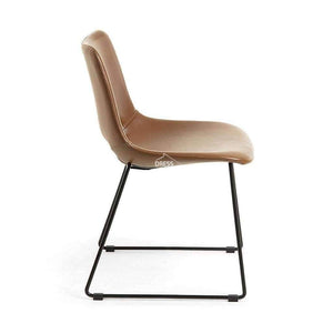 Ziggy Chair - Rust PU - Indoor Dining Chair - La Forma