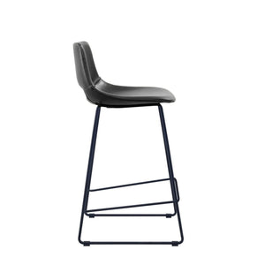 Ziggy Stool - Black PU - Seat Height 65cm - Indoor Counter Stool - La Forma