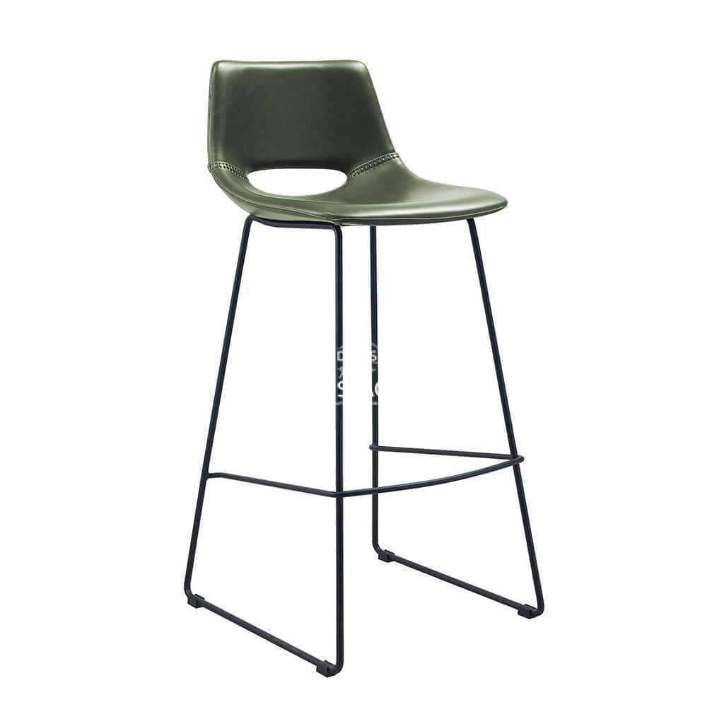 Ziggy Stool - Green PU - Indoor Counter Stool - La Forma