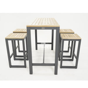 5 Piece Oslo Bar Setting - Charcoal - Outdoor Setting - DYS Outdoor