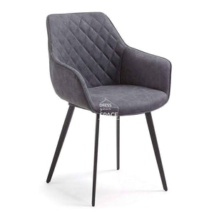 Aminy Chair - Black PU - Indoor Dining Chair - La Forma