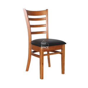 Beatrice Chair - Teak/Black PU - Indoor Dining Chair - DYS Indoor