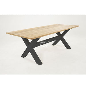 Bellona Teak Table - Matt Royal Grey - Outdoor Table - DYS Outdoor
