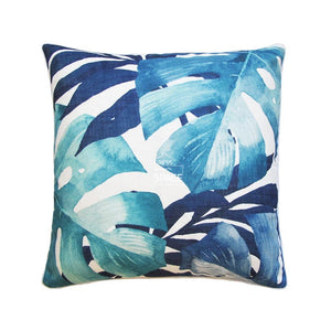 Cabana Leaves Cushion - Navy - Dress Your Space