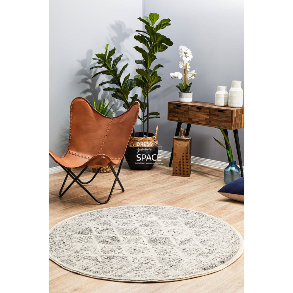 Century 999 Grey Round Rug - Indoor Round Rug - Rug Culture
