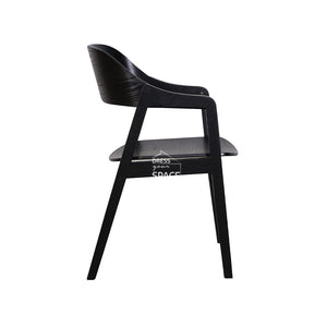 Dakota Chair - Black/Black PU - Indoor Dining Chair - DYS Indoor