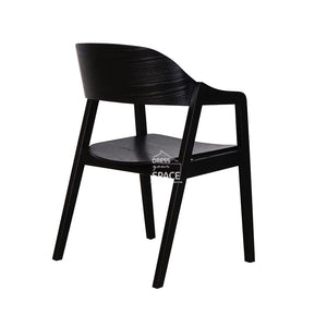 Dakota Chair - Black/Black PU - Indoor Dining Chair - DYS Indoor