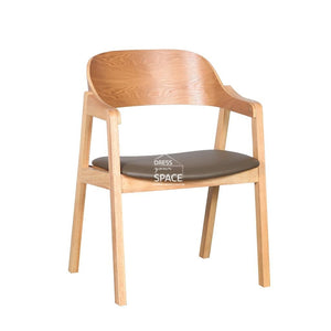Dakota Chair - Natural/Pebble PU - Indoor Dining Chair - DYS Indoor