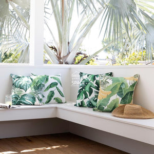 Daydream Leaf Cushion - Green - Outdoor Cushion - Zaab