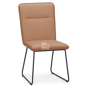 Emilia Chair - Camel Leather - Indoor Dining Chair - DYS Indoor