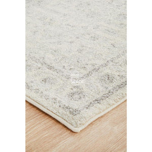 Evoke Winter White Runner Rug - Indoor Hallway Runner - Rug Culture