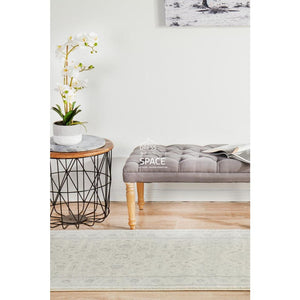 Evoke Winter White Runner Rug - Indoor Hallway Runner - Rug Culture