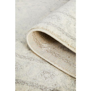 Evoke Winter White Runner Rug - Indoor Hallway Runner - Rug Culture