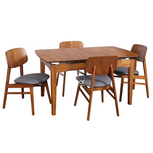 Florida Auto Extension Table & Gemma Chairs - 5 Piece Dining Set - Indoor Setting - DYS Indoor