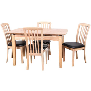 Florida Auto Extension Table & Mary Chairs - 5 Piece Dining Set - Indoor Setting - DYS Indoor